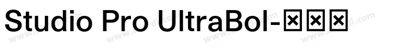 Studio Pro UltraBol字体转换 Studio Pro UltraBol字体转换